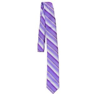 Van Heusen Mens Purple Striped Tie - Fashionable Ties